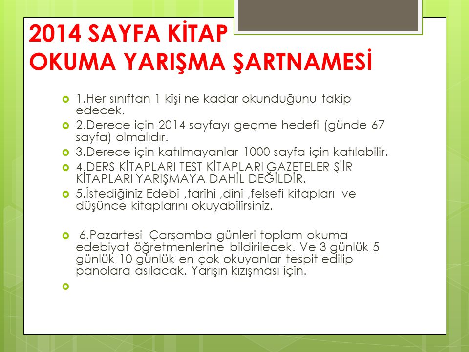 SOSYAL FAALİYETLER YARIŞMALAR ppt indir